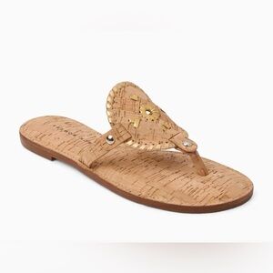 Jack Rogers Collins Thong Sandals Cork / Metallic